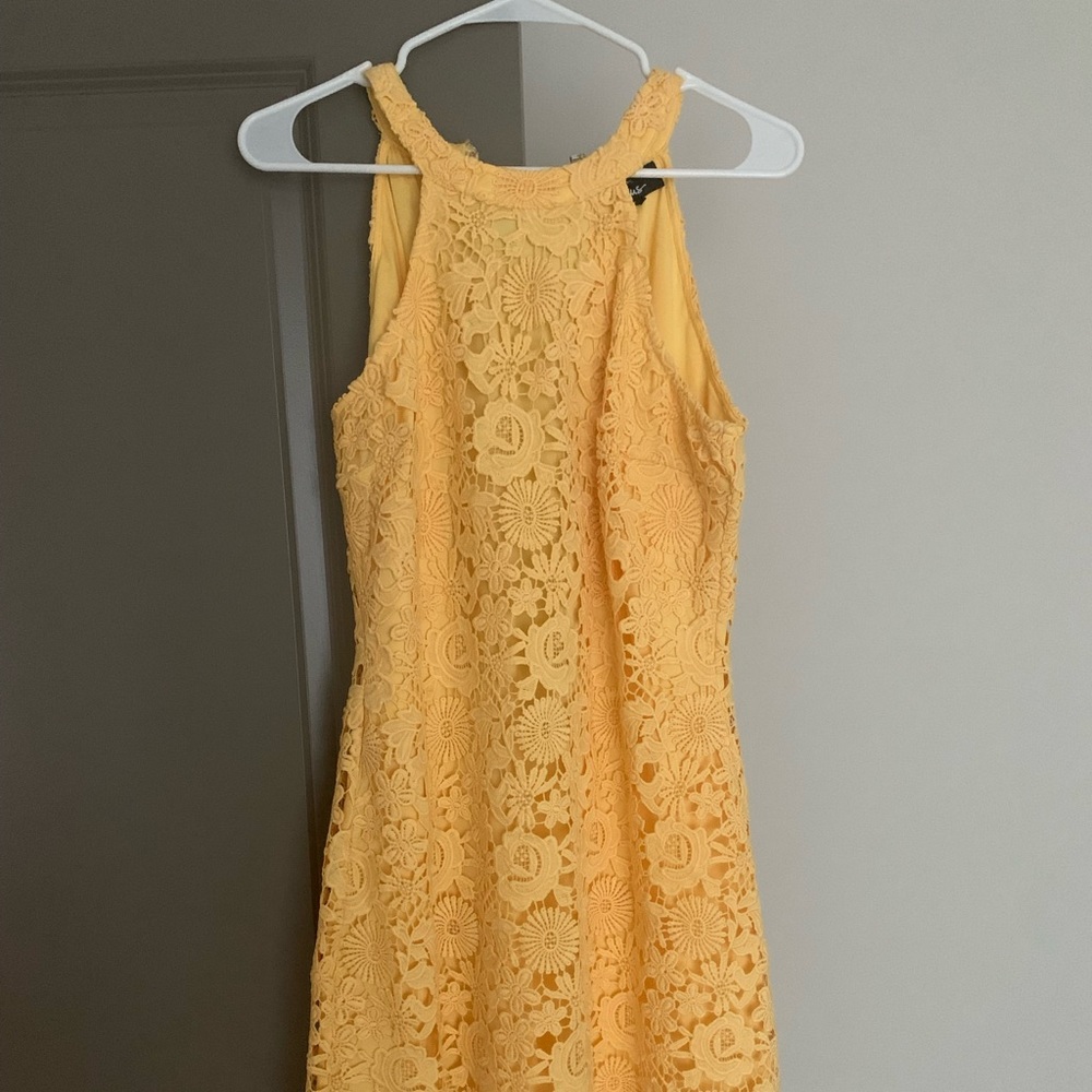 Lulus Love Poem Lace Mini Dress